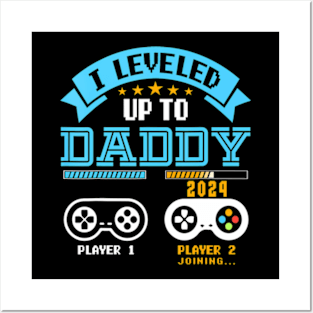 I Leveled Up To  2024  Soon To Be Dad 2024 Posters and Art